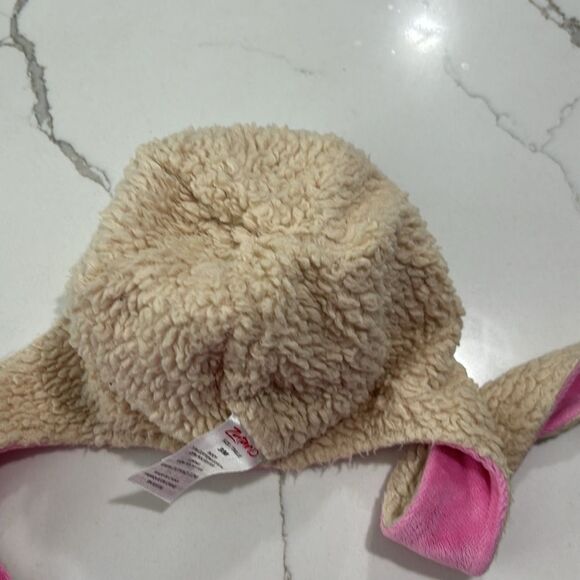 Zutano’s | Pink Fleece Velour Bunny Infant Girls Winter Snow Hat - Picture 11 of 11